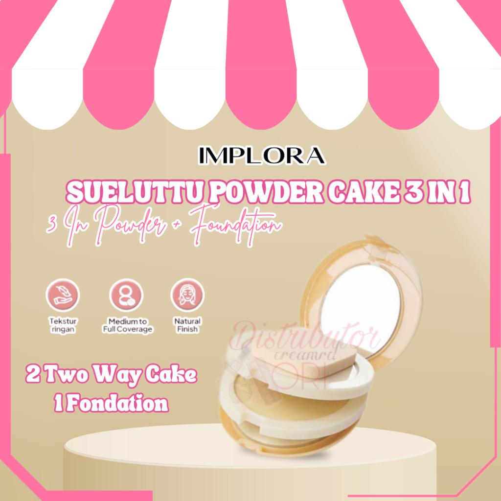 IMPLORA BEDAK 3IN1 IMPLORA COMPACT POWDER / BEDAK FOUNDATION (KODE 320)