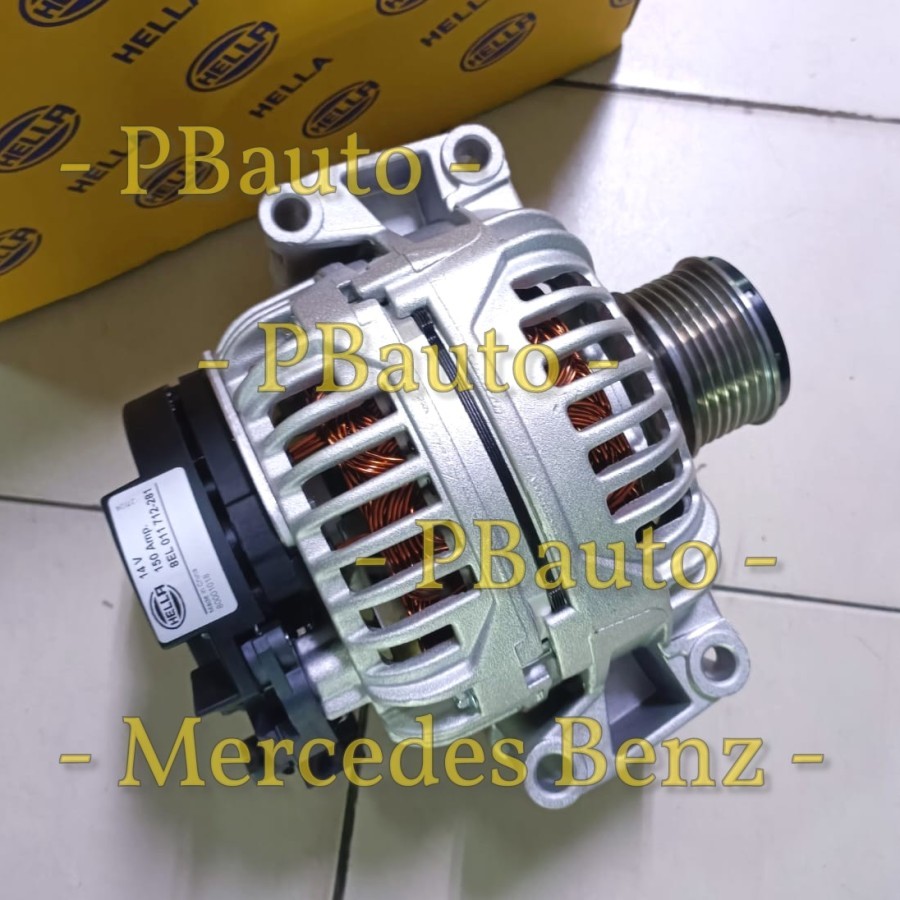 Alternator w211 m271 Kompressor 7pk 150A Merk HELLA / Mercedes Benz Dinamo 150 Amper A2711540802 A 2