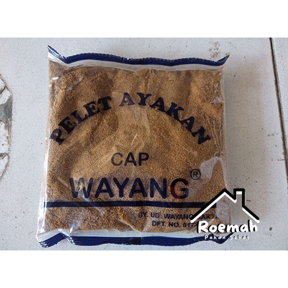 Pelet ayakan/pelet bandul cap wayang spesial ikan mas