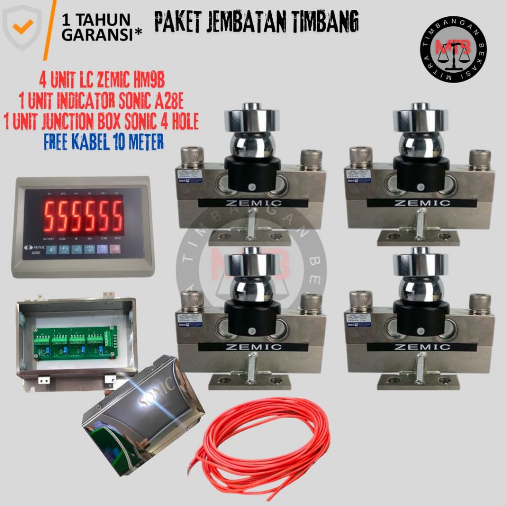 Paket Load Cells Zemic HM9B Load Cell Jembatan Timbang Load Cell Timbangan Digital