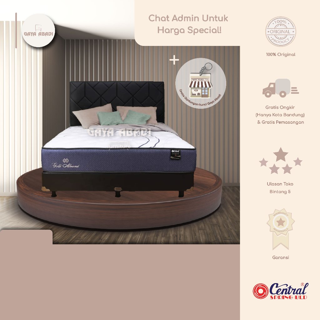 Kasur Gold Almond / Springbed Gold Almond - Central Springbed