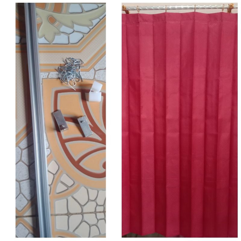 gorden pintu L 100 T 200 gorden pintu plus besi gorden polos gorden pintu hordeng pintu