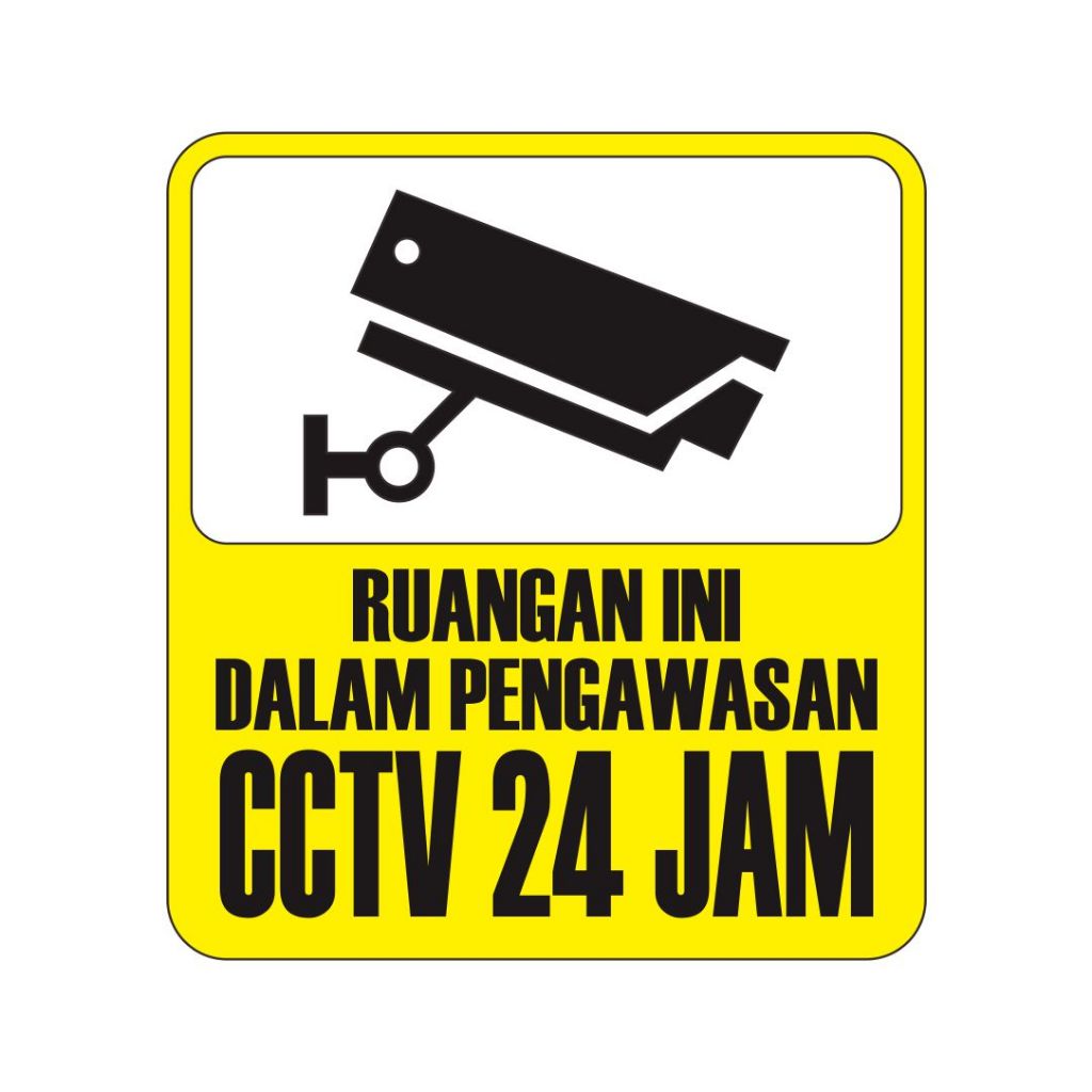 

Stiker cutting CCTV satuan