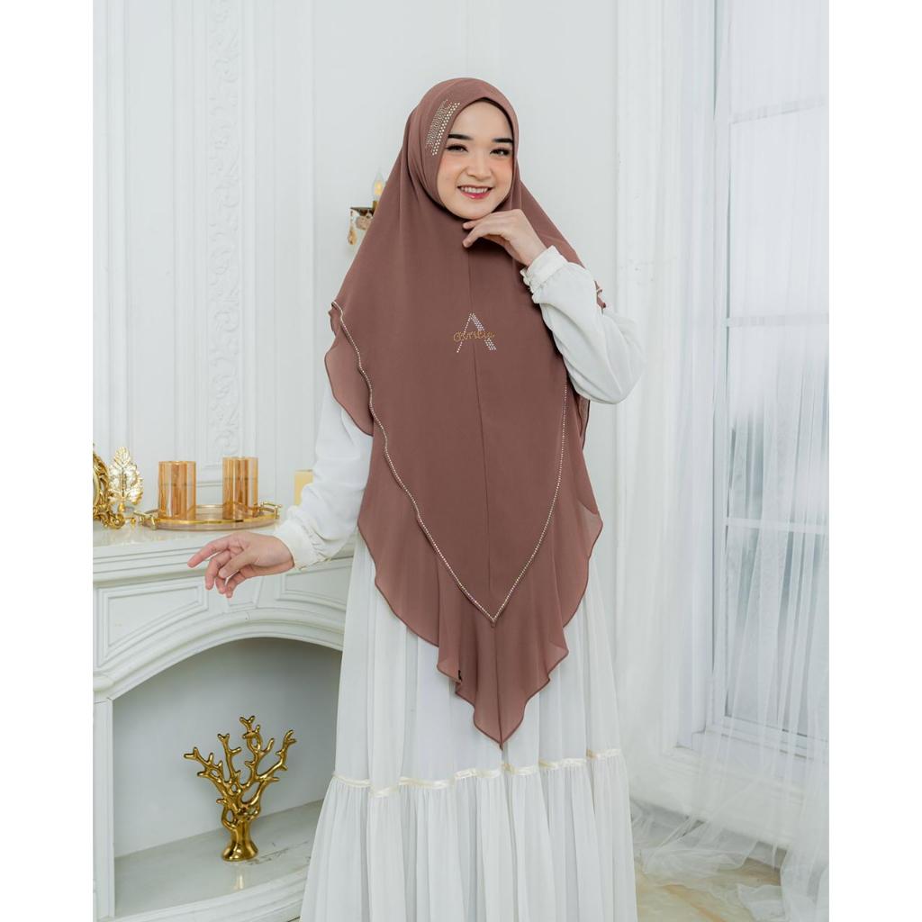 NEW Khimar Alisha By Avrilia_hijab/ khimar umroh/ krudung pesta