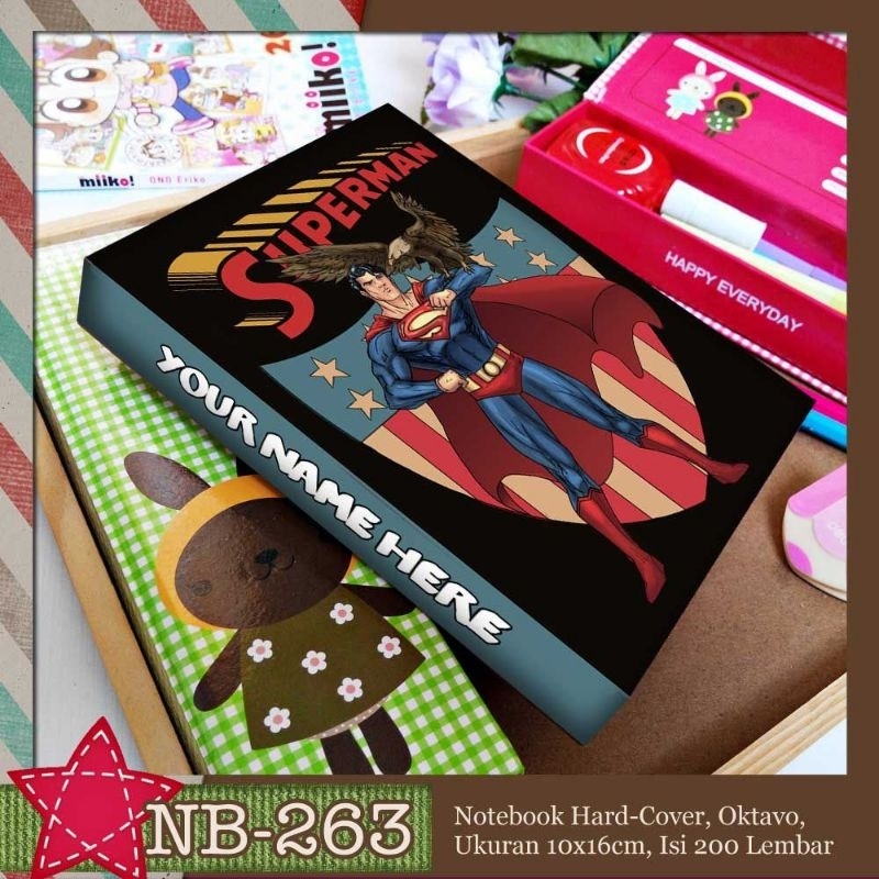 

Notebook Custom Retro Superman Vintage