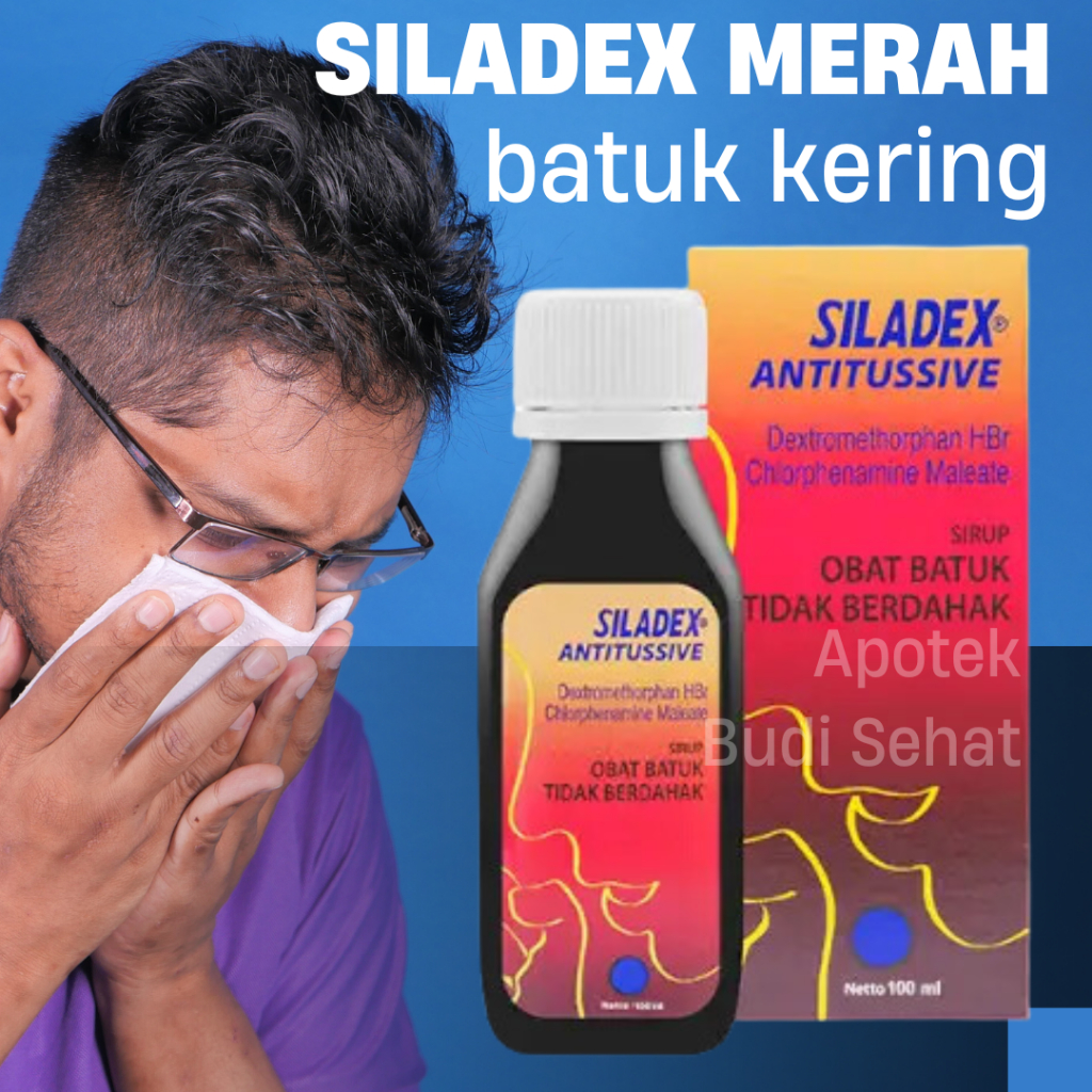 Siladex Antitusive Siladex Merah Obat Batuk Kering Obat Batuk Tidak Berdahak Tenggorokan Gatal  60mL