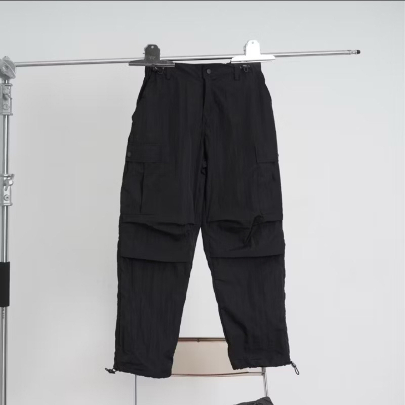 HU M65 Cargo Nylon Pants Black