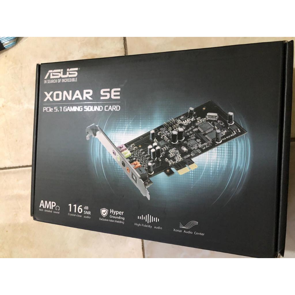 ASUS Xonar SE Gaming Sound Card PCIe 5.1 Channel 300 Ohm Amp 192 KHz