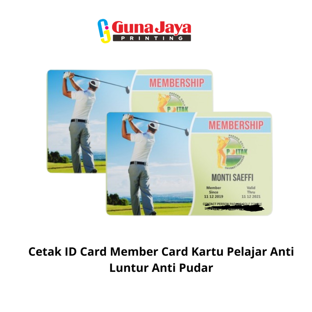 

Cetak ID Card Member Card Kartu Pelajar Anti Luntur Anti Pudar
