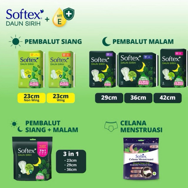 SOFTEX Daun Sirih-Pembalut