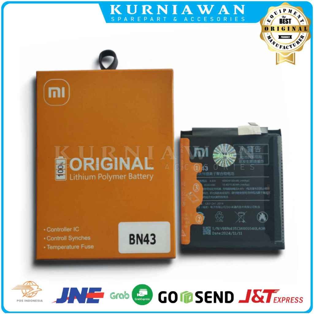 Baterai Xiaomi Redmi Note 4X Snapdragon BN43 BN 43 Batrai Batre Original 100%