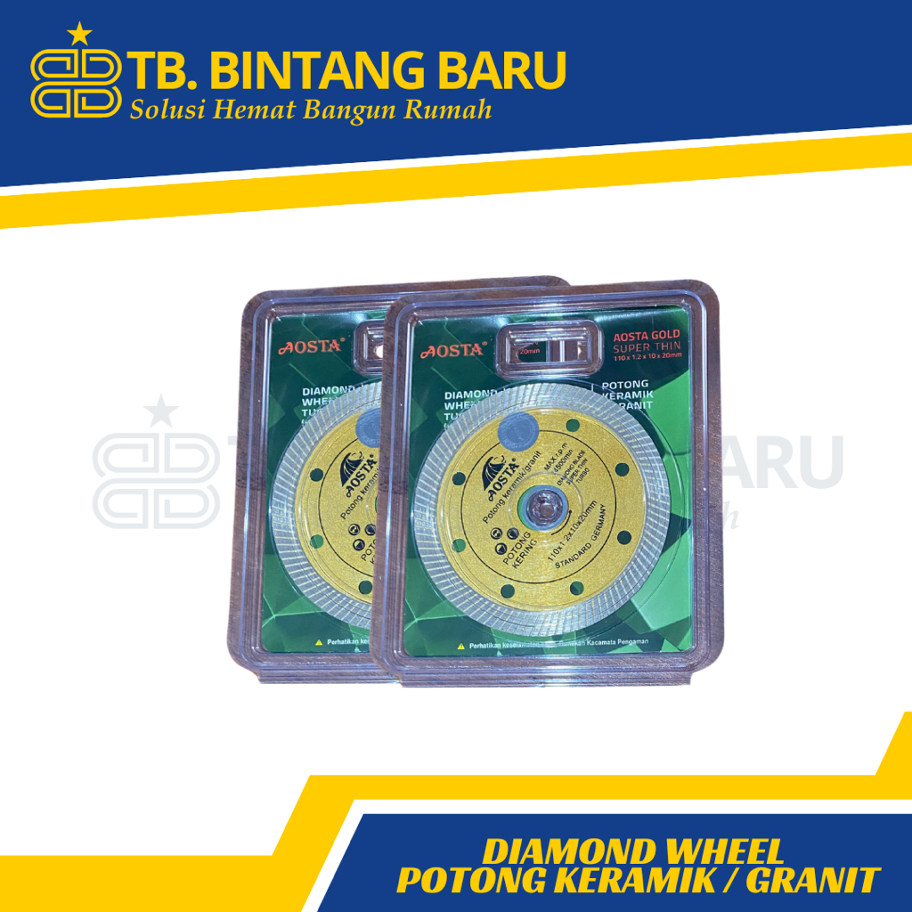DIAMOND WHEEL/BATU POTONG KERAMIK & GRANIT DRY AOSTA GOLD