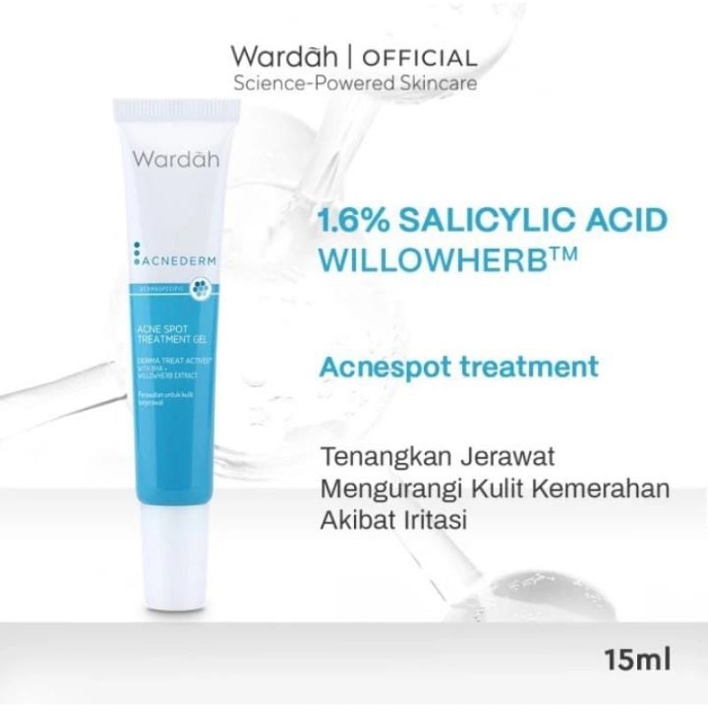 Wardah Acnederm Acne Spot Treatment Gel - Totol Jerawat 15ml