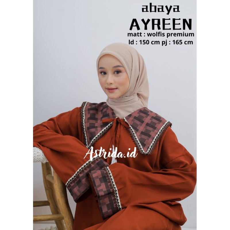 Abaya Ayreen Matt Wolfis Premium