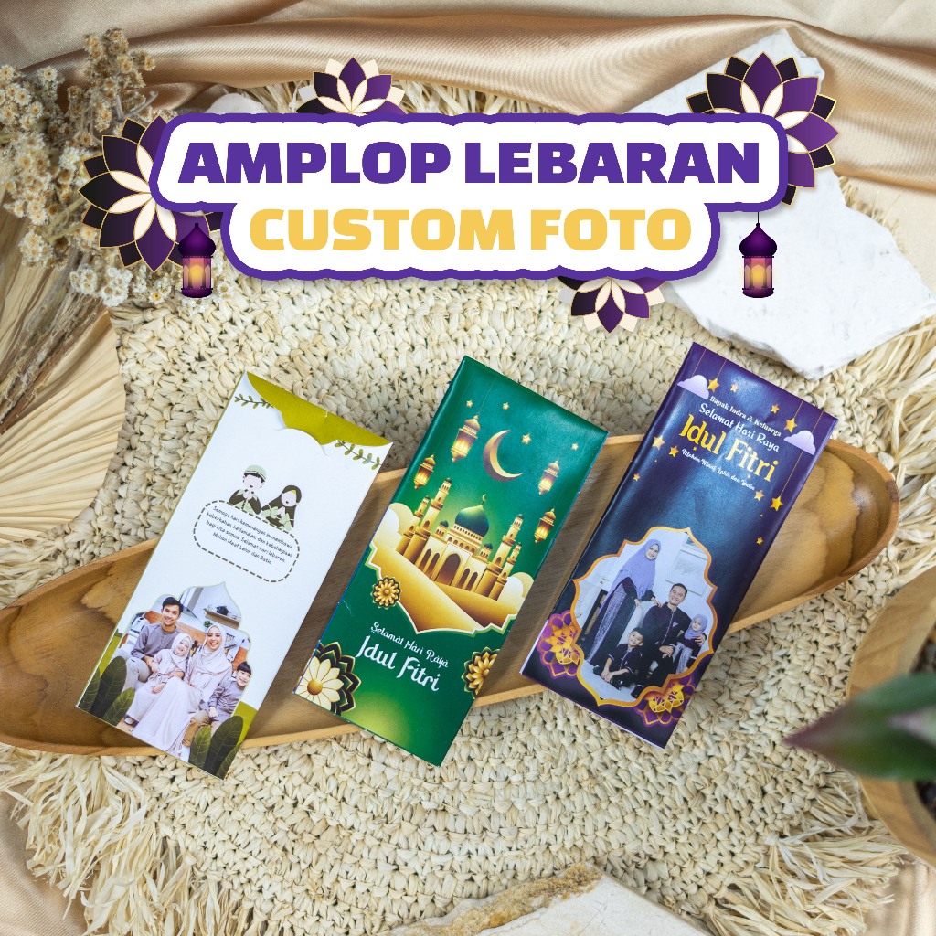 

Amplop Lebaran Custom Selamat Hari Raya Idhul Fitri, Ampau Custom Isi 12 Pcs Tanpa Lipat Uang