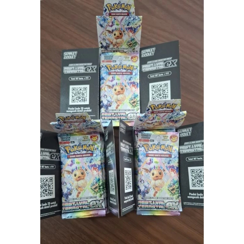 Pokemon Tcg Indonesia Festival Terastal Booster pack original