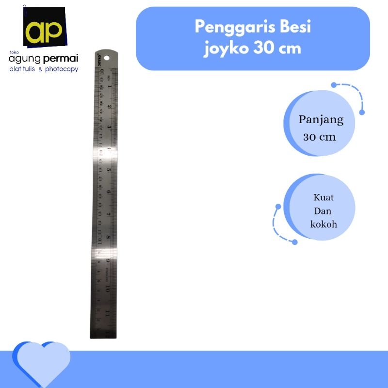 

Penggaris Besi Joyko 30cm