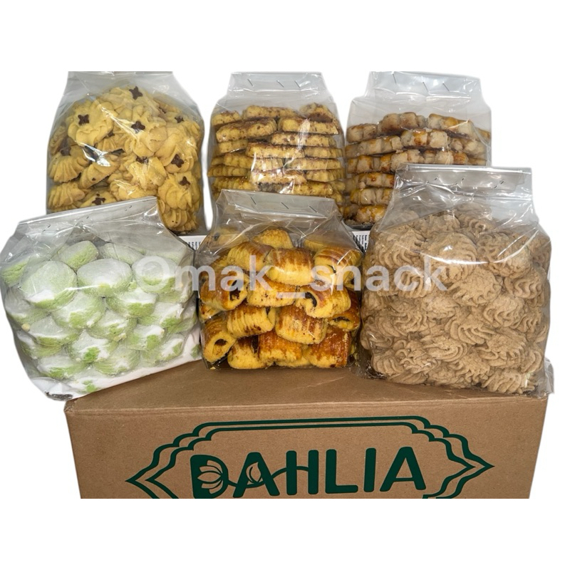 

KUE KERING PREMIUM DAHLIA ( 1 ktk isi 6 bks kue) / Omak Snack
