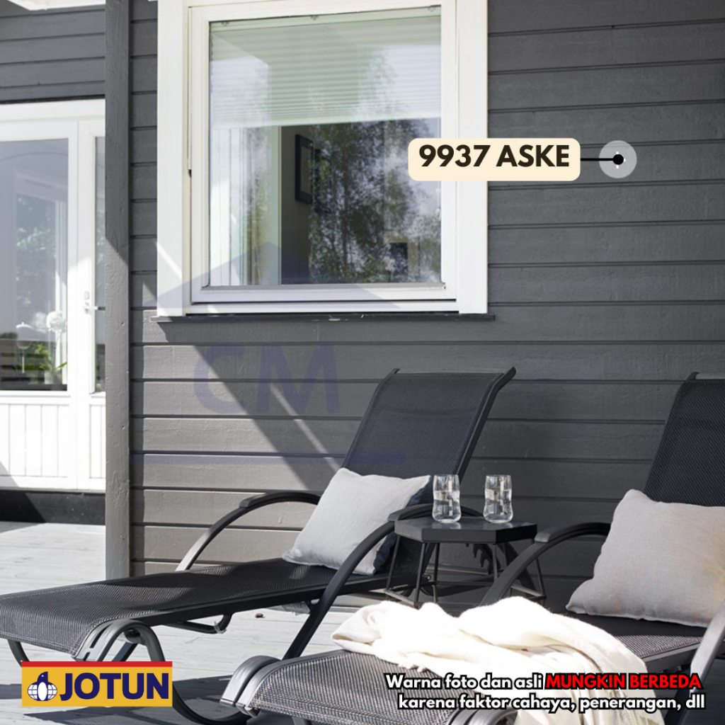 JOTUN S7500-N / 9937 ASKE (KEMASAN GALON) - Hitam Aksen JOTUN || Cat Tembok Exterior dan Interior (K
