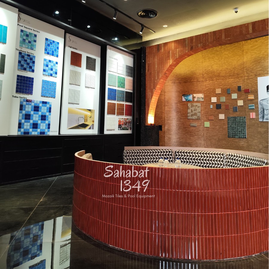 Singres Mosaic FUJI Series Mosaic Top Table Cafe Mosaic Dinding Interior Mosaic Dinding Dapur