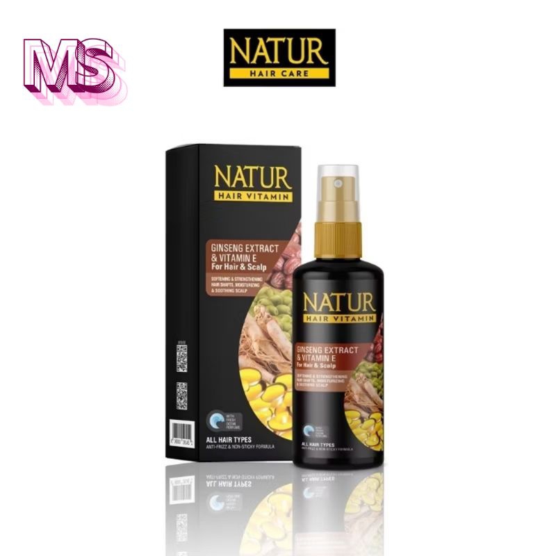 Natur Hair Vitamin Ginseng 80 ml Vitamin Rambut Rontok Menguatkan Akar Rambut