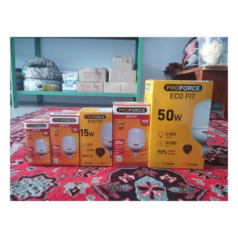Proforce lampu led merek proforce 5w 10w 15w 20w 50w