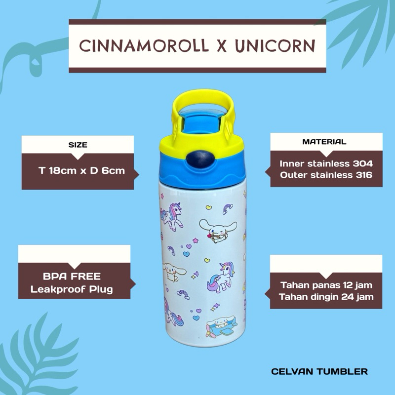 CELVAN Tumbler - Tumbler Mini Botol Air Minum Stainles Mug Mini Mug Portable Tahan Panas Dingin Boto