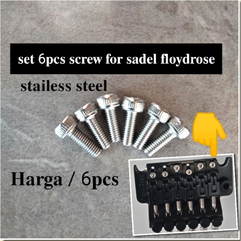 set 6pcs screw saddle tremolo floydRose baut tremolo floyd rose