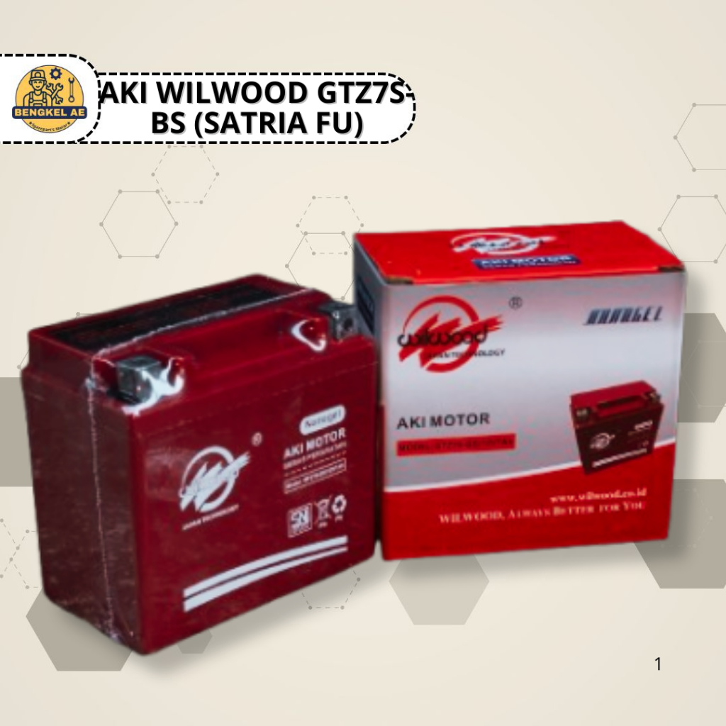 Aki Wilwood GTZ7S-BS (SATRIA FU) || Aki Accu Kering GTZ7S-BS 12 Volt Merk Wilwood