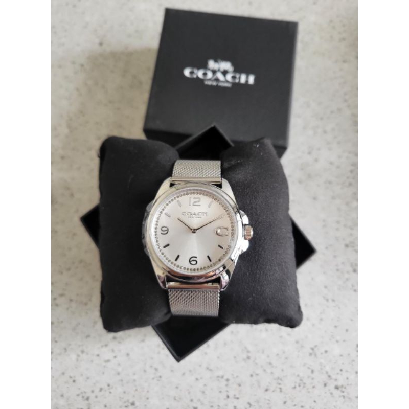 Ready Coach Greyson 14504146 Silver Dial Stainless Steel Mesh Strap - *1.650k*