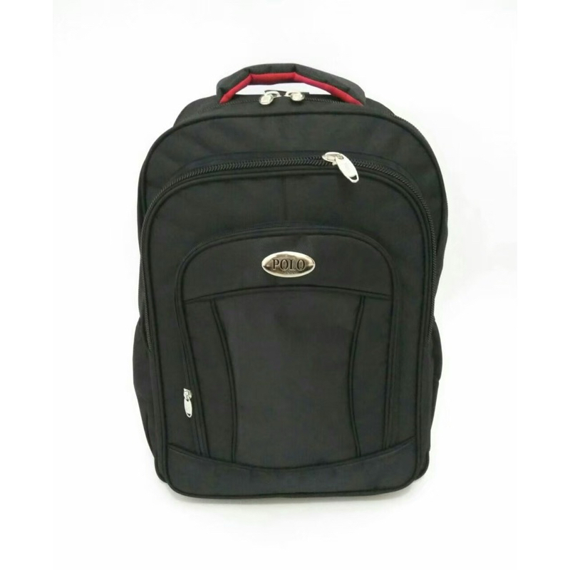 Tas ransel hitam polos tas seminar Tas gendong Polo backpack polo tas kerja tas ransel pria tas gend