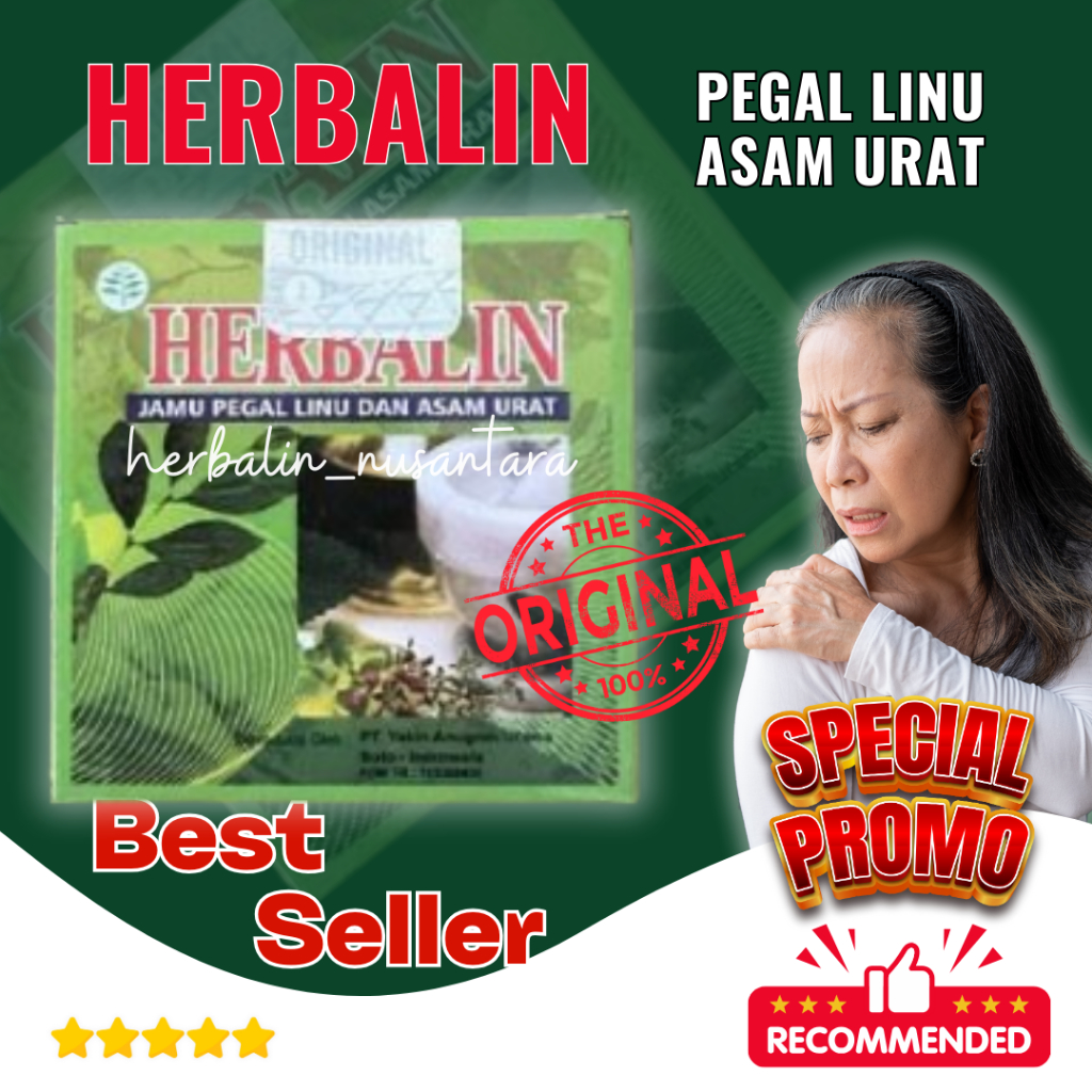 

Herbalin Kapsul Asam Urat Original 100%