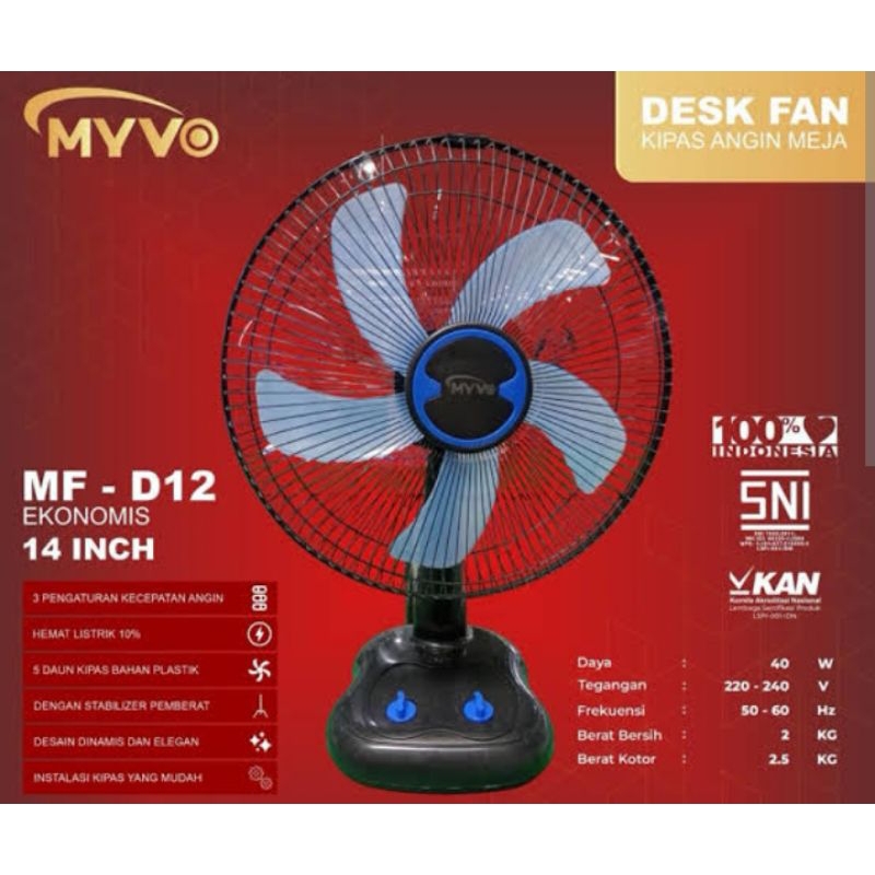 [[COD]] KIPAS MYVO DASK FAN MF-D12 (12inchi)