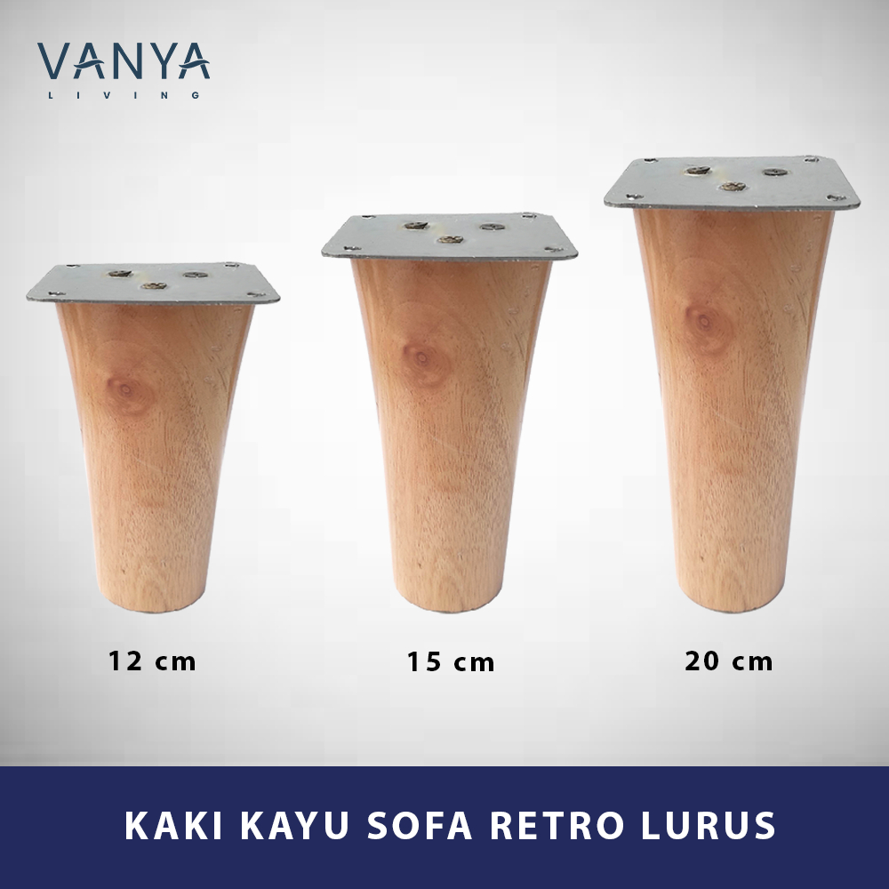 KAKI SOFA KAYU RETRO LURUS - BAHAN BAKU SOFA/AKSESORIS SOFA/FURNITURE/LEMARI/KURSI/DIVAN/SPRING BED/