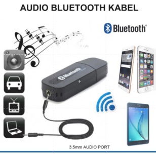 BLUETOOTH RECERVER WIRELESS AUDIO USB KABEL AUX JACK / AUDIO BLUETOOTH KABEL MUSIK UNTUK SPEAKER