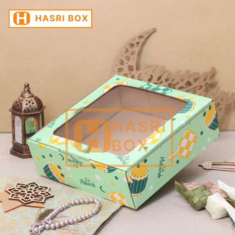 

( 10pcs ) Kotak Kue Lebaran Box Marmer Cake Lapis Legit Kardus Parsel Idul Fitri Dus 22x22x7cm