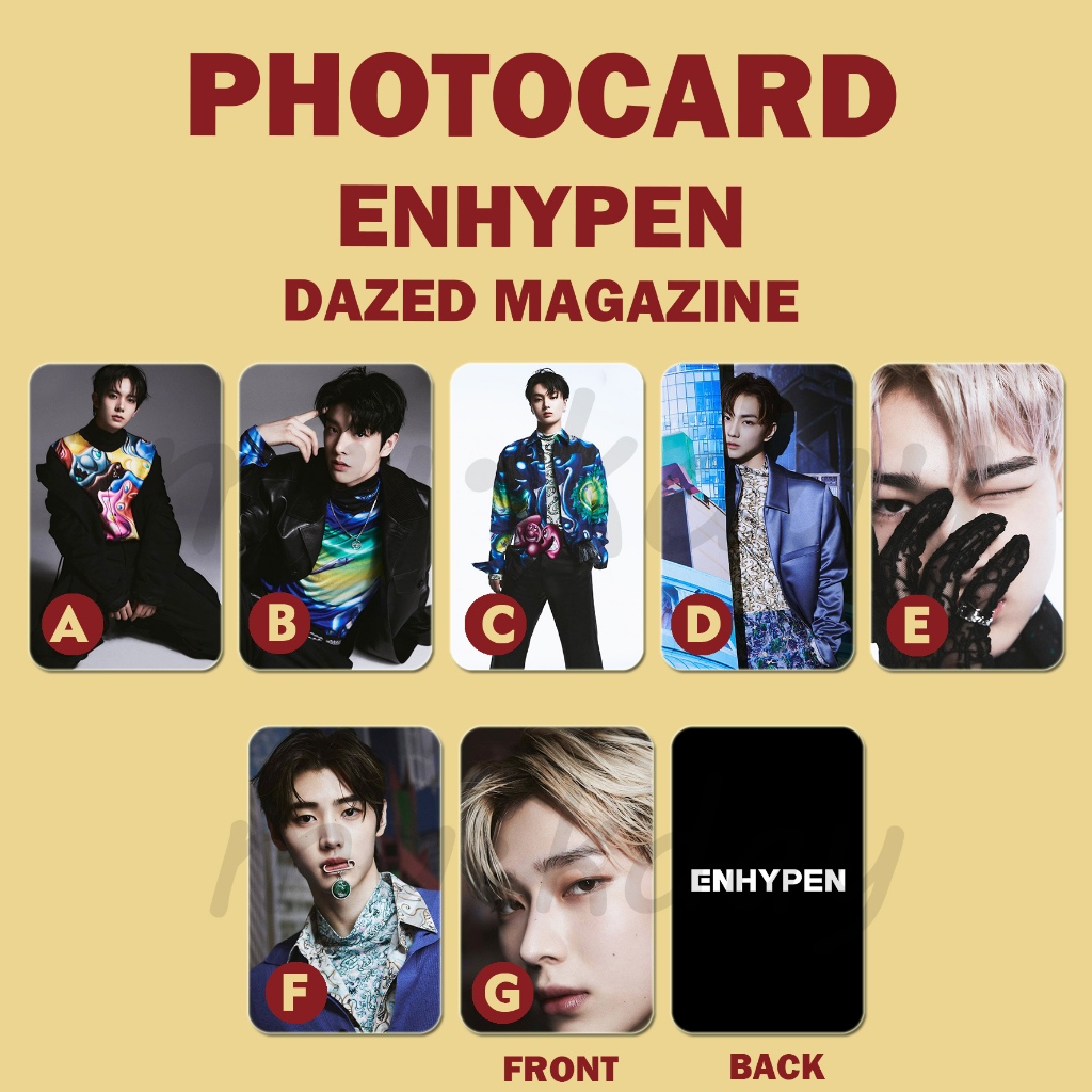 PC-0614, Unofficial Photocard ENHYPEN Dazed 2 sisi