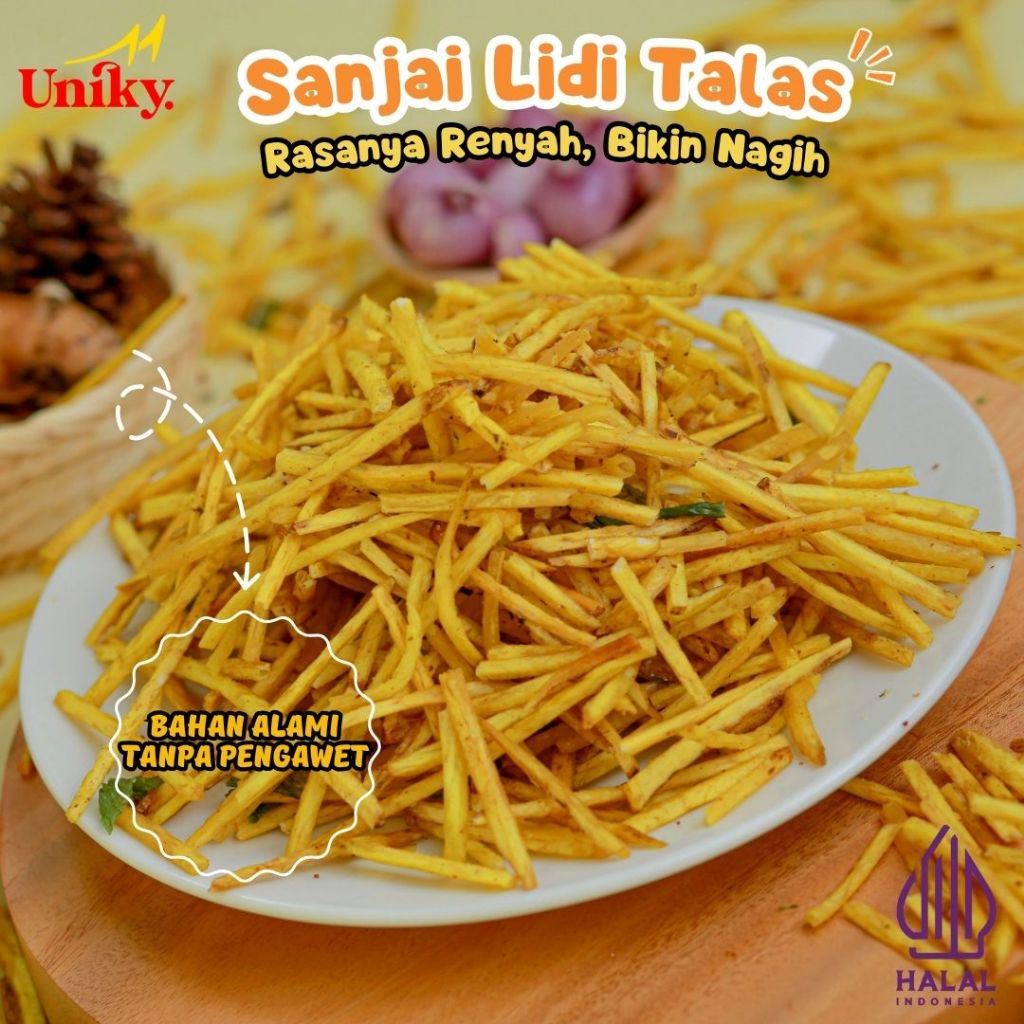 

Sanjai Lidi Talas / Kerupuk Lidi Talas / Keripik Sanjai Lidi Talas