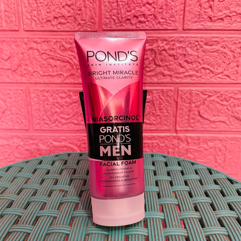 PONDS NIASORCINOL FACIAL FOAM 100g Free PONDS MEN