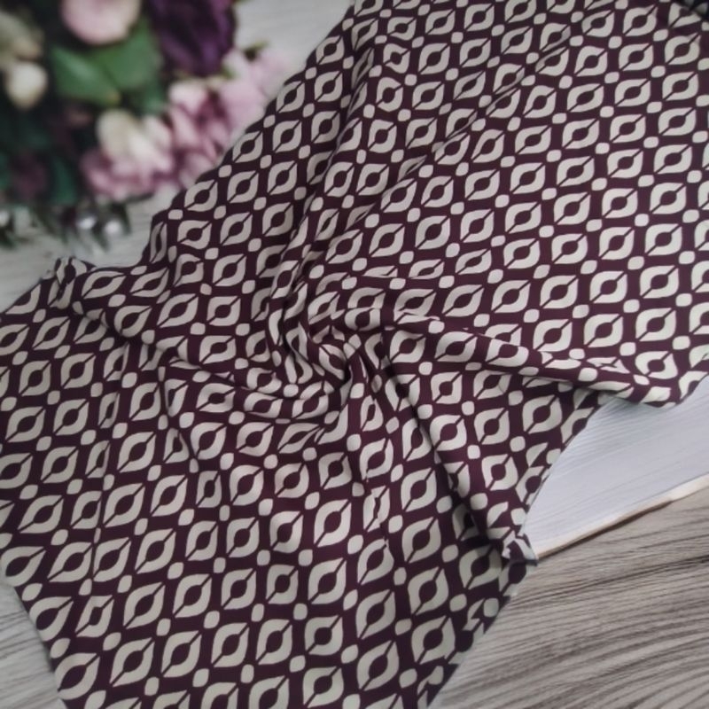 kain katun rayon motif viscose premium ,bahan kain rayon motif