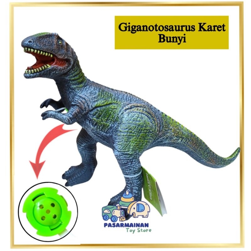 Mainan Dinosaurus Bunyi Giganotosaurus Karet Lunak Mainan Dino Giganotosaurus T-rex