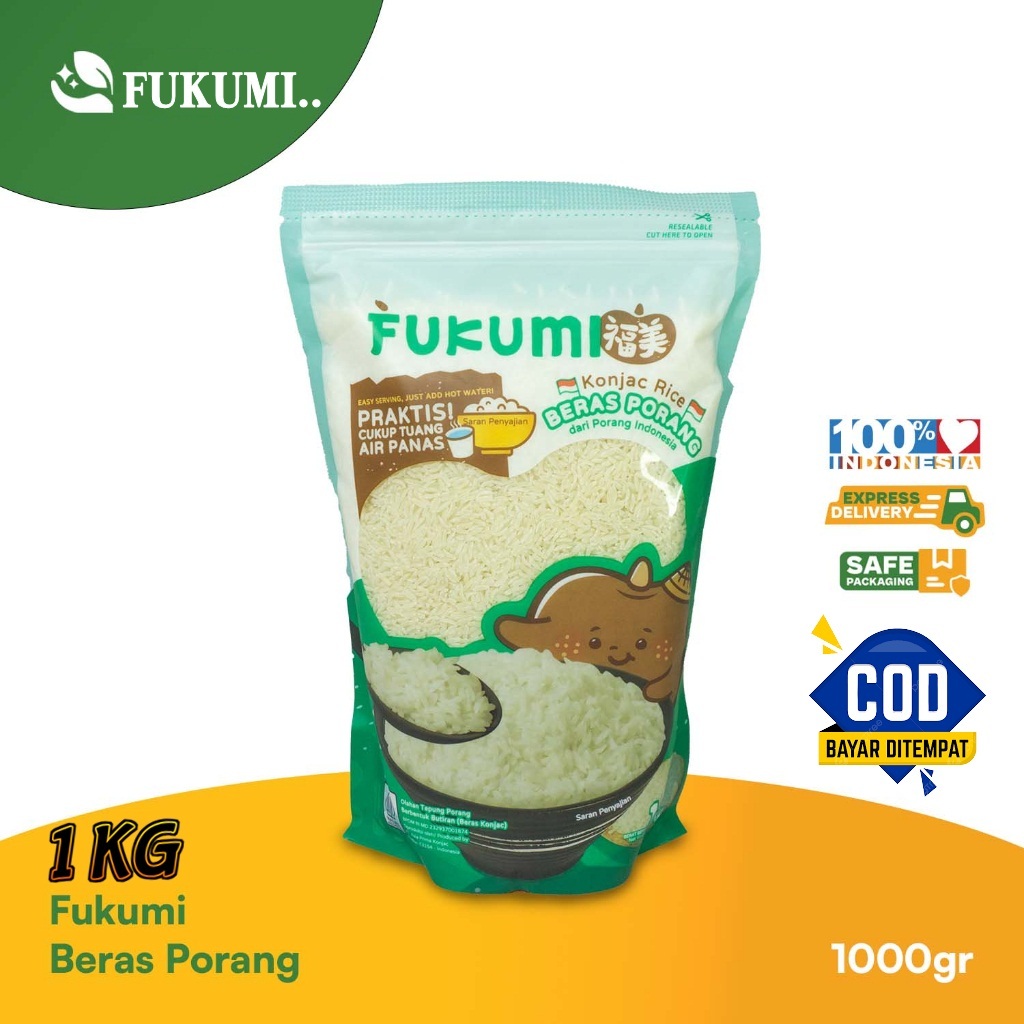 

PROMO COD!!! FUKUMI BERAS PORANG POUCH 1KG