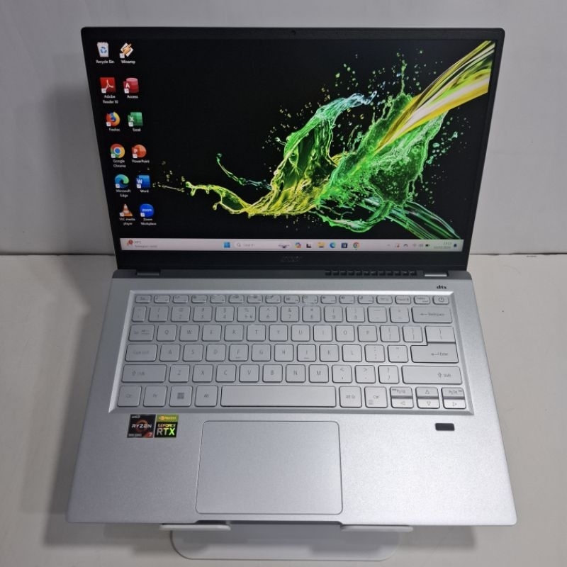 Laptop acer swift x sfx14-42g amd ryzen 7 5825u ram 16gb ssd 512gb nvidia geforce rtx 3050 ti