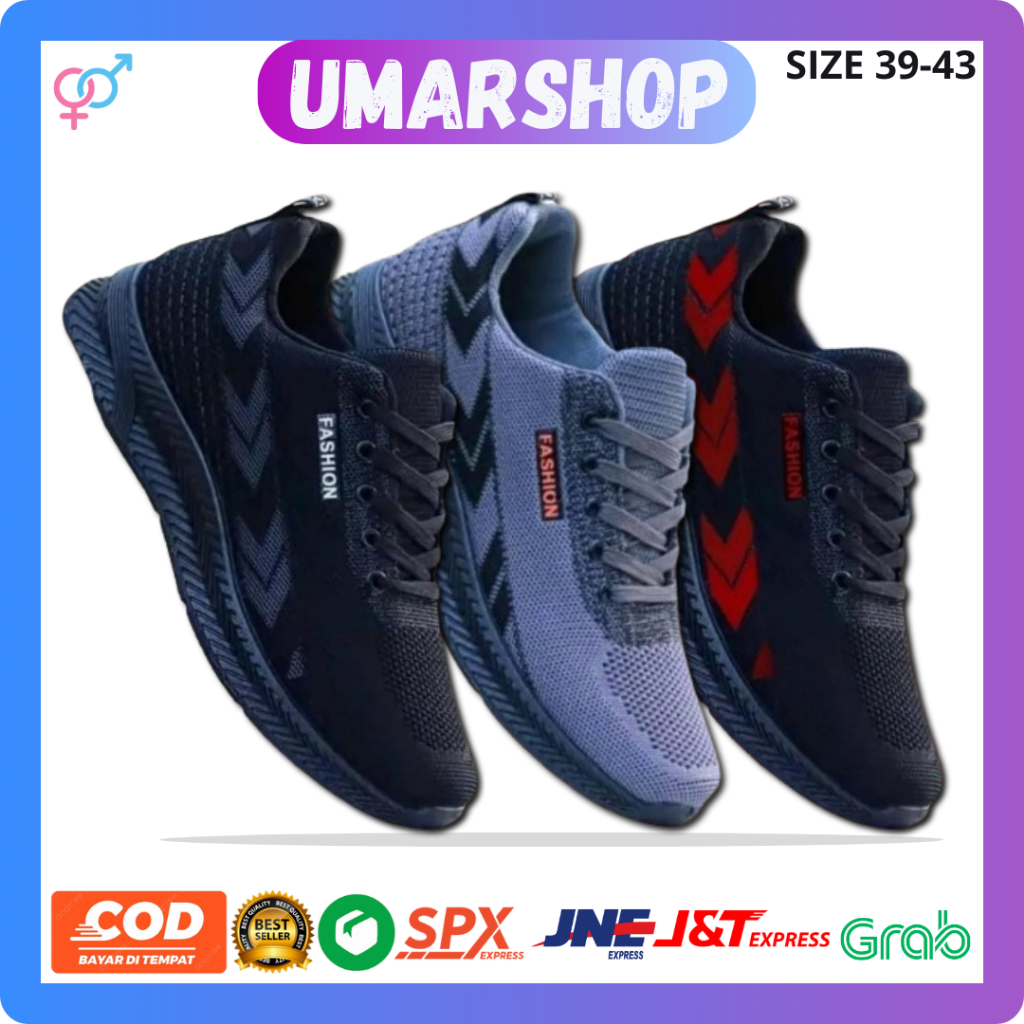 Sepatu Sneakers Sneker Casual Santai Olahraga Sport Joging Jogging Lari Sekolah Murah Original Keren