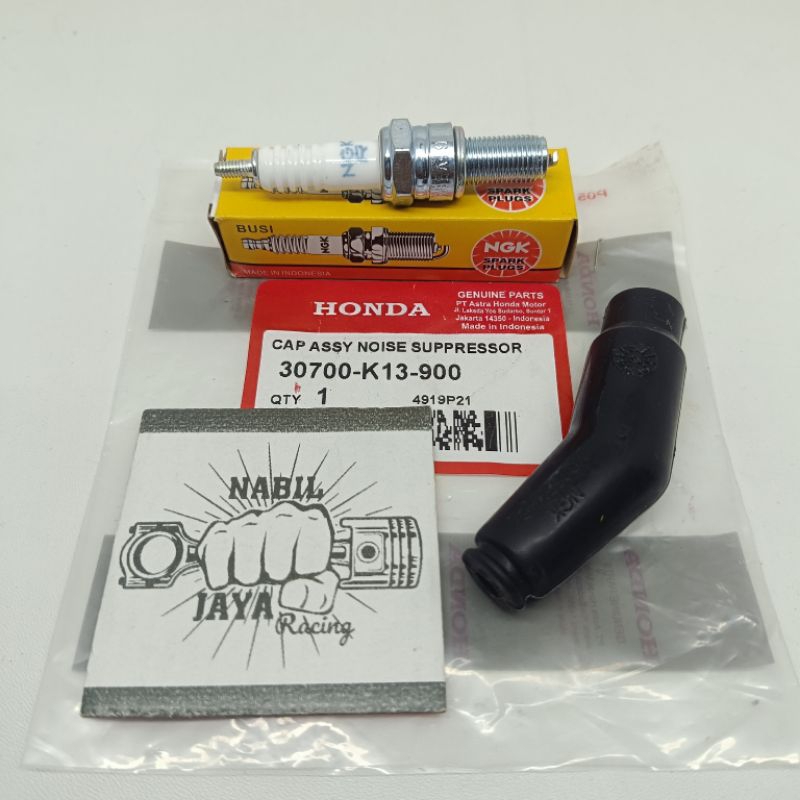 COP TUTUP BUSI K13 CANGKLONG + BUSI NGK HONDA MEGAPRO NEW MEGAPRO MONOSHOCK GL PRO VERZA ORI