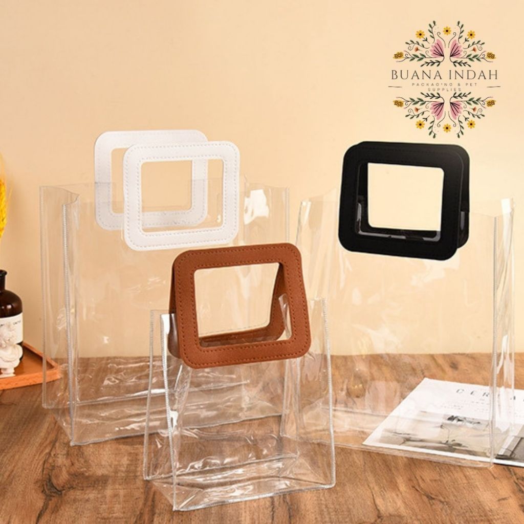 

GOODIEBAG MIKA TRANSPARAN GAGANG PERSEGI 18X20X8 dan 25X28X13 CM T-1697 HAMPERS SOUVERNIR KADO ULTAH LEBARAN SINCIA NATAL