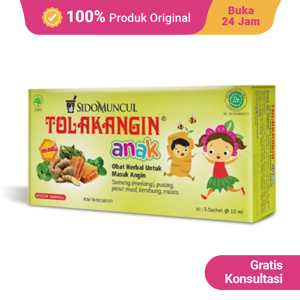 Tolak Angin Anak Cair Plus Madu 10 ml 5 Sachet