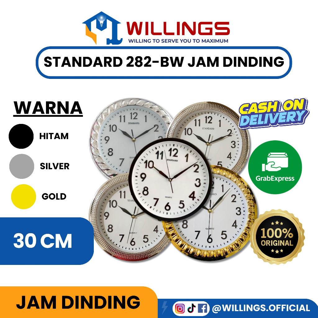 

WILLINGS - STANDARD JAM DINDING 262-BW/103-M/100-M/101-P/100-P