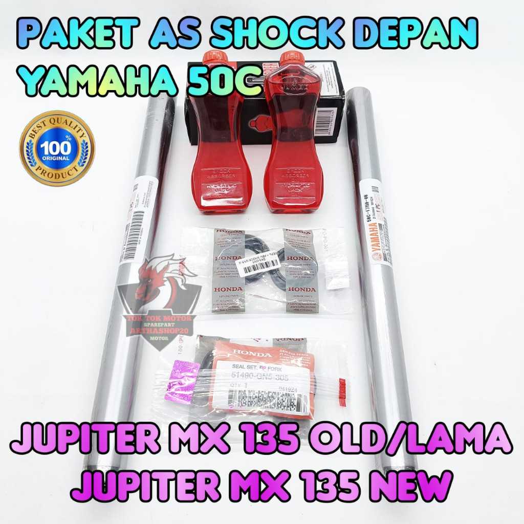 Paket As Shok Depan 50C Asli Original Motor Yamaha Jupiter MX 135 Old / Lama , Jupiter MX 135 New 2 
