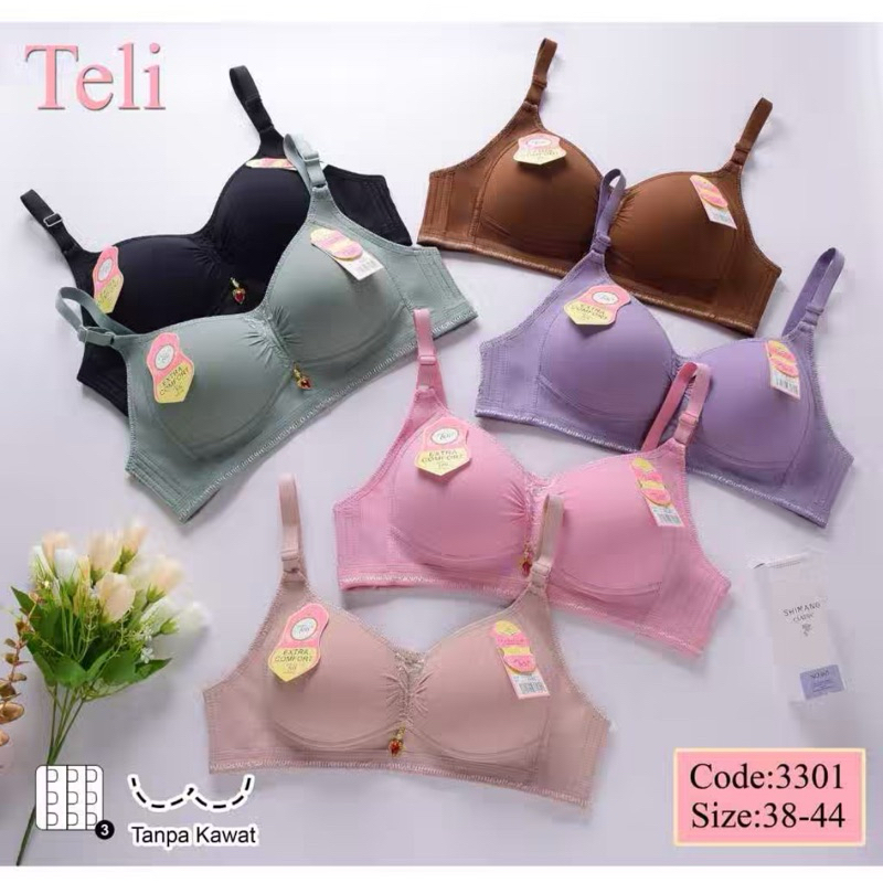 ADINDA ~ BRA TELI PREMIUM CUP BESAR / BH TELI RAJUT TANPA KAWAT